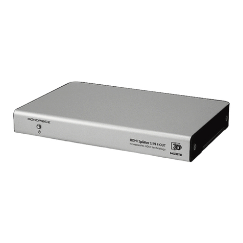 Monoprice HD-140E3-3D 1x4 Pro Series quick guide