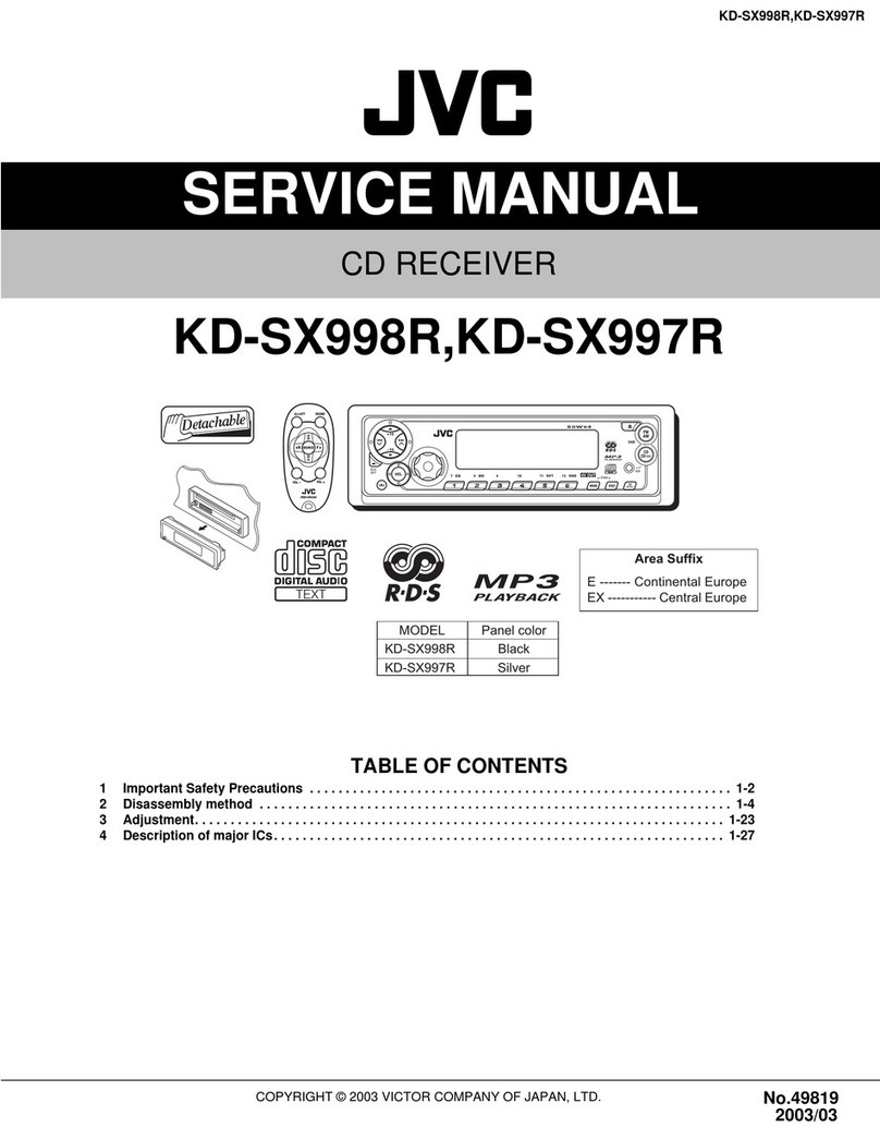 JVC KD-SX998R User manual