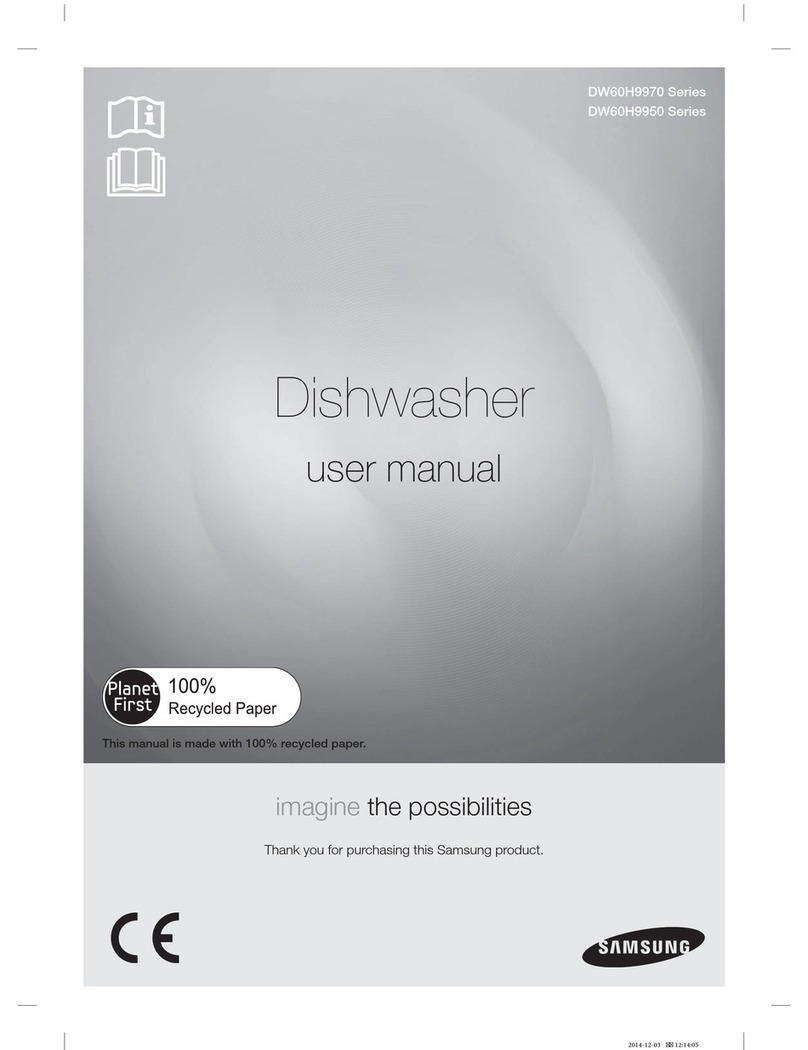 Samsung DW60H9970 Series User manual