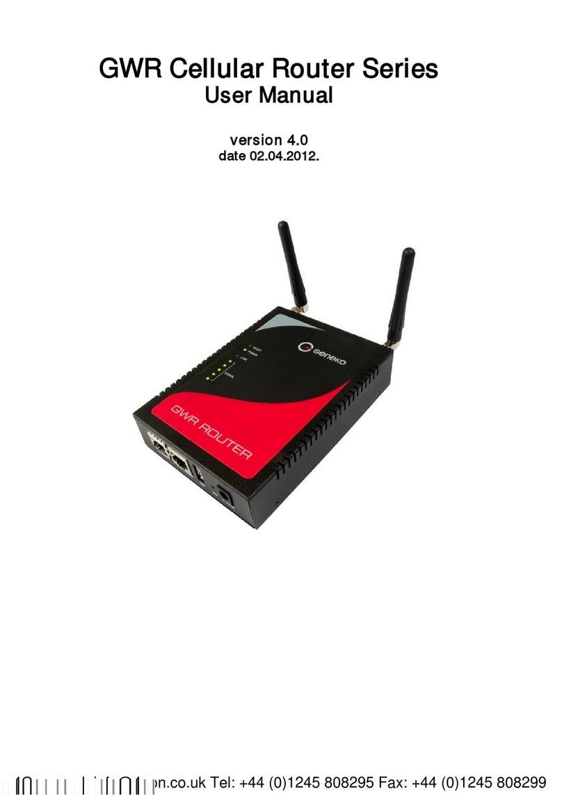 Geneko GWR Cellular Router Series user manual