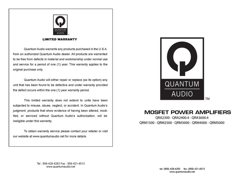 Quantum Audio QRA2300 User manual