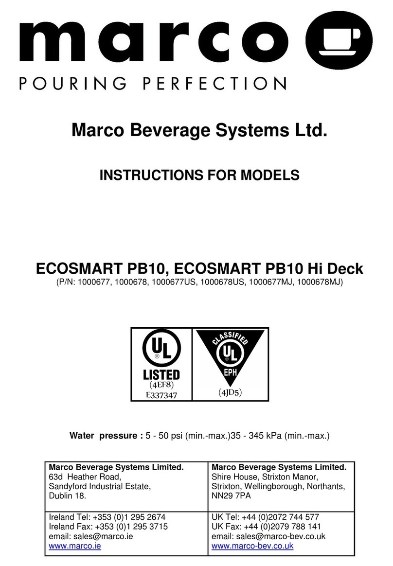 Marco ECOSMART PB10 instructions