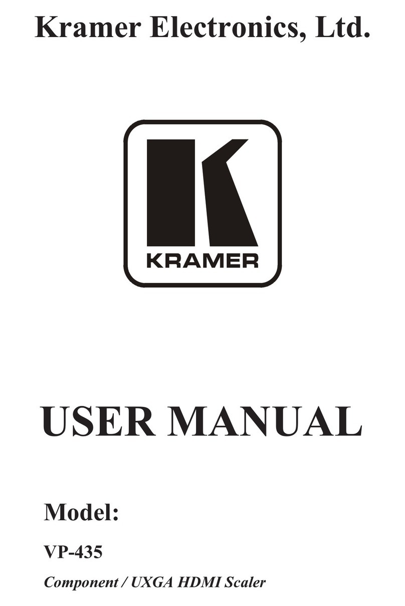 Kramer VP-435 user manual