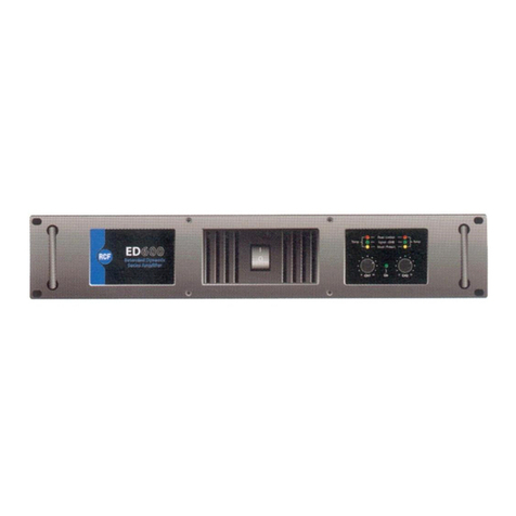 RCF ED600 User manual