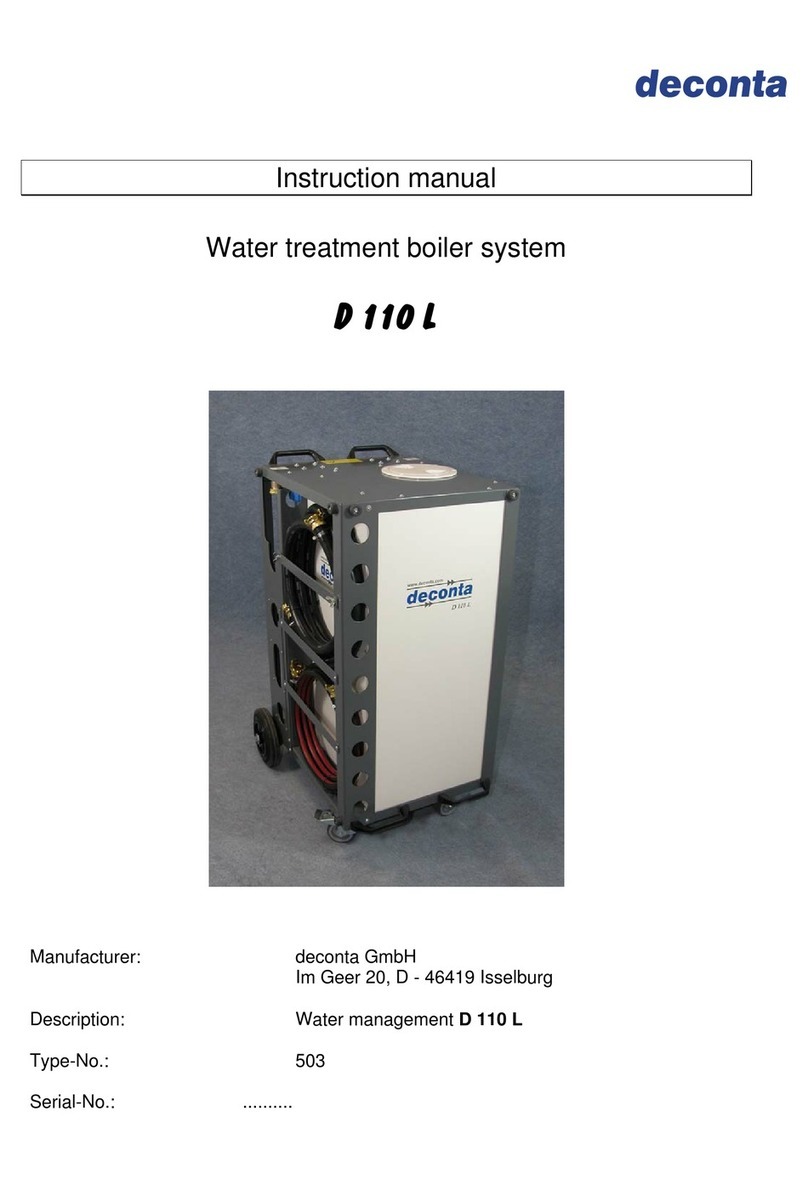 deconta D 110L instruction manual