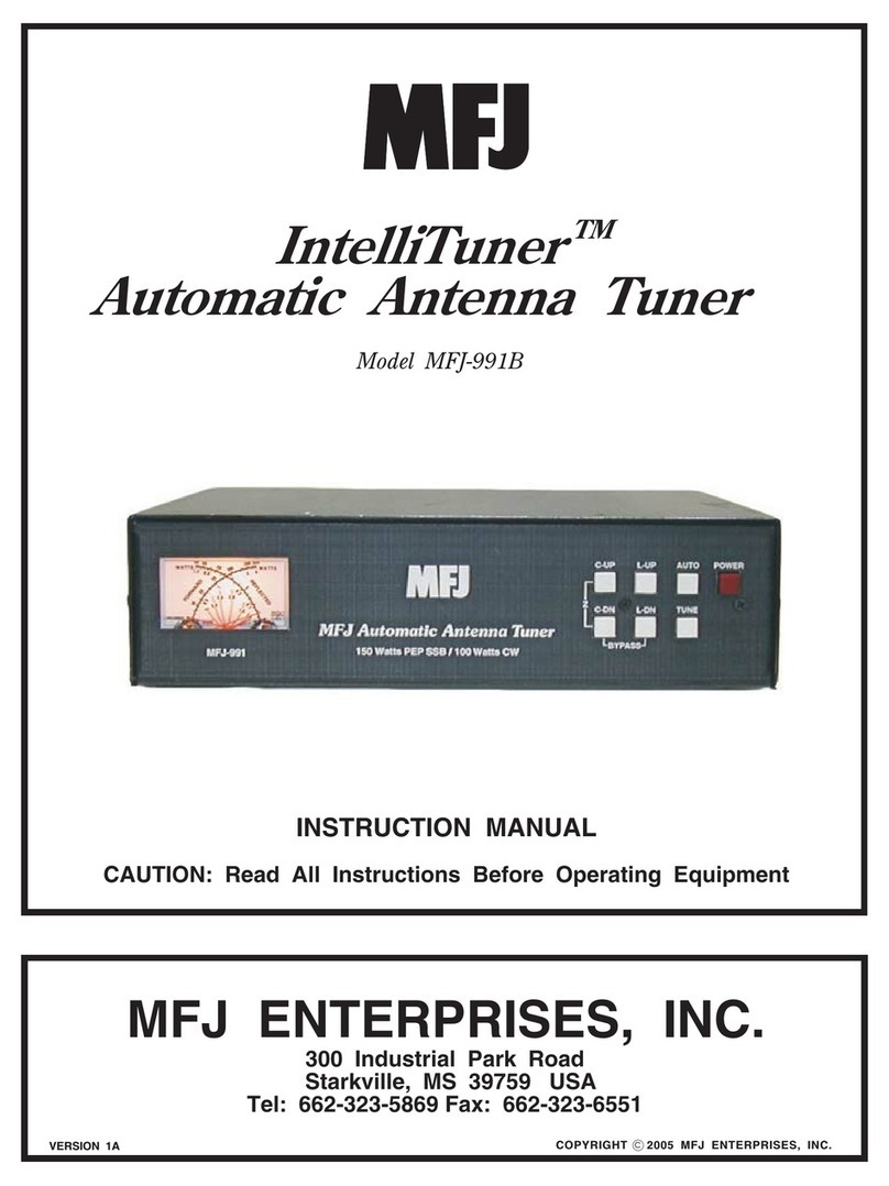 MFJ IntelliTuner -991B User manual