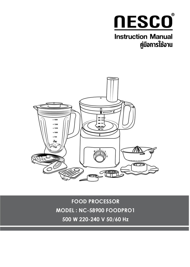 Nesco NC-58900 FOODPRO1 instruction manual