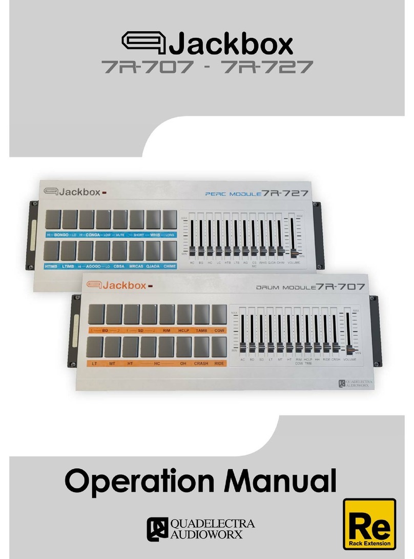 Quadelectra Audioworx Jackbox 7R-707 Operation manual