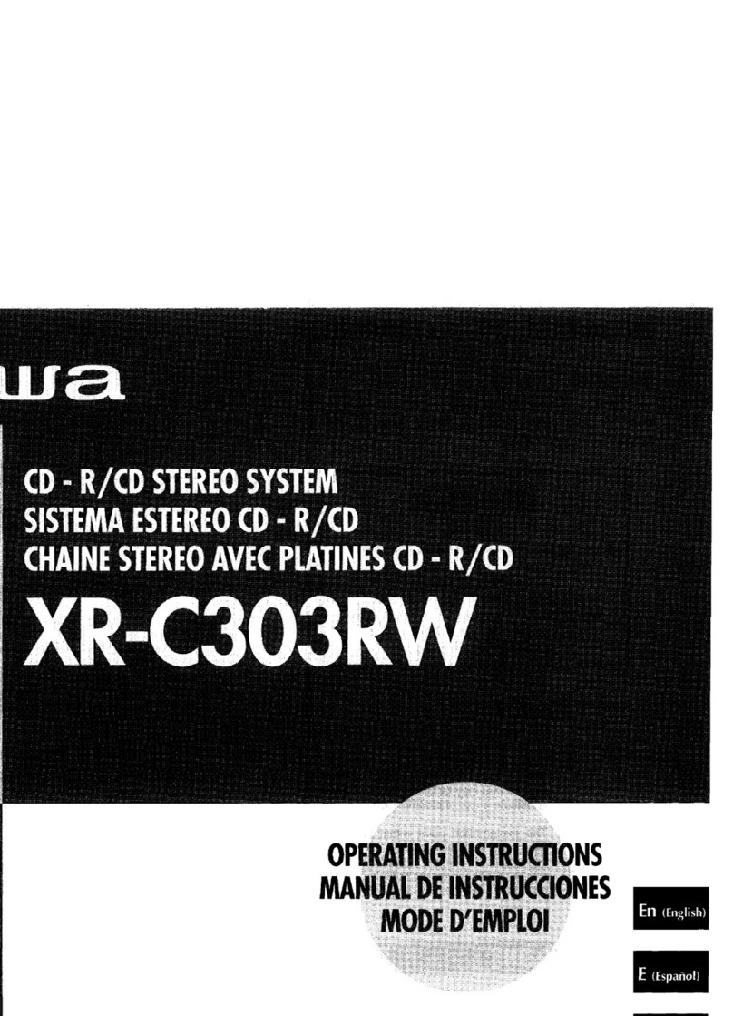 Aiwa XR-C303RW User manual Aiwa XR-C303RW User manual