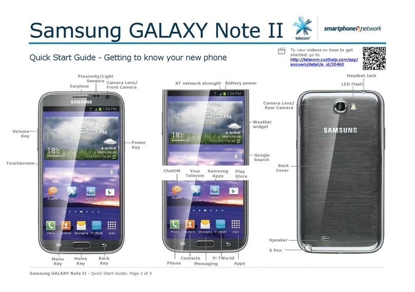 Samsung Galaxy Note II Operating and maintenance instructions