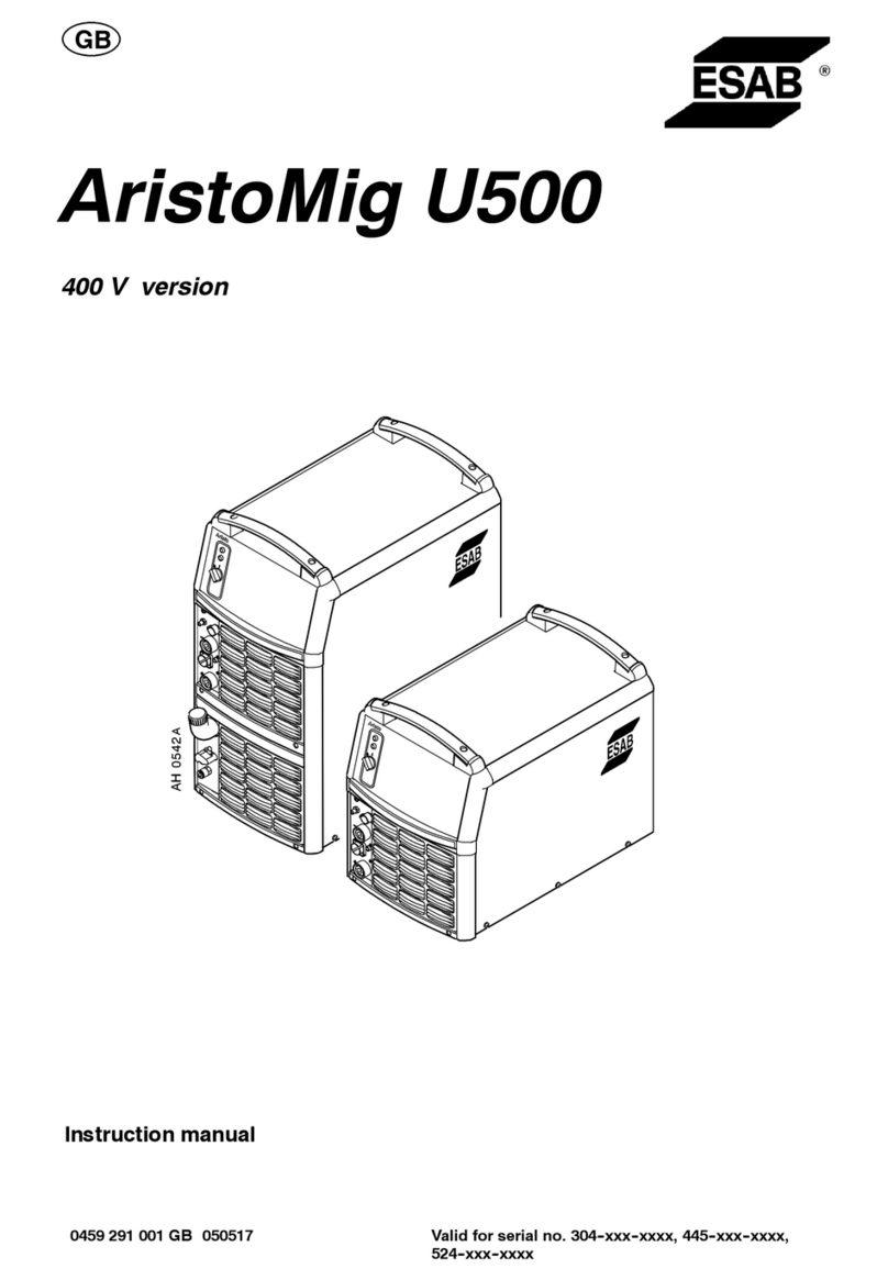 ESAB AristoMig U500 instruction manual ESAB AristoMig U500 instruction manual
