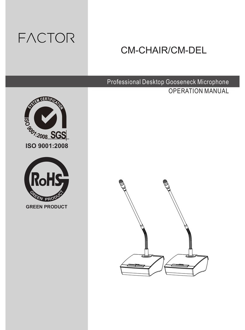 Factor CM-CHAIR User manual