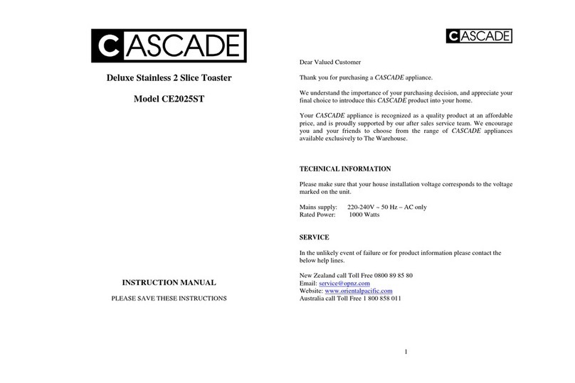 Cascade CE2025ST User manual