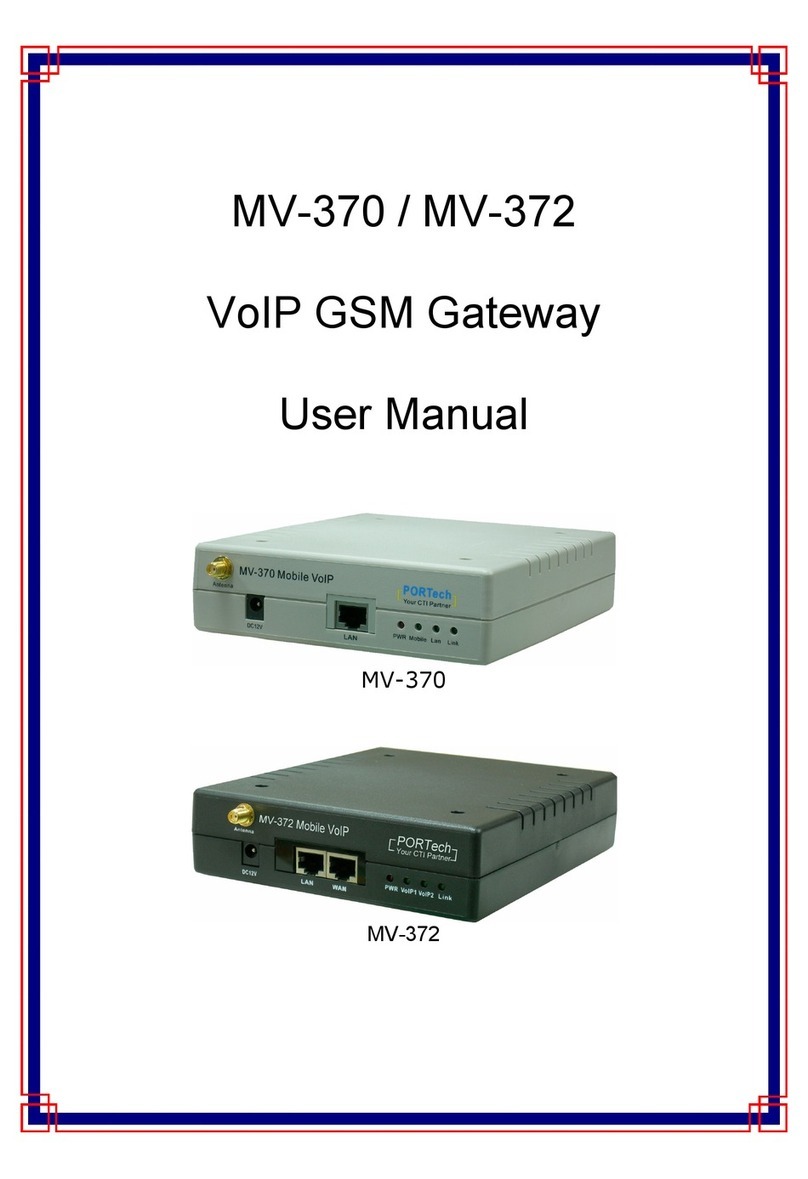 Portech MV-370 User manual