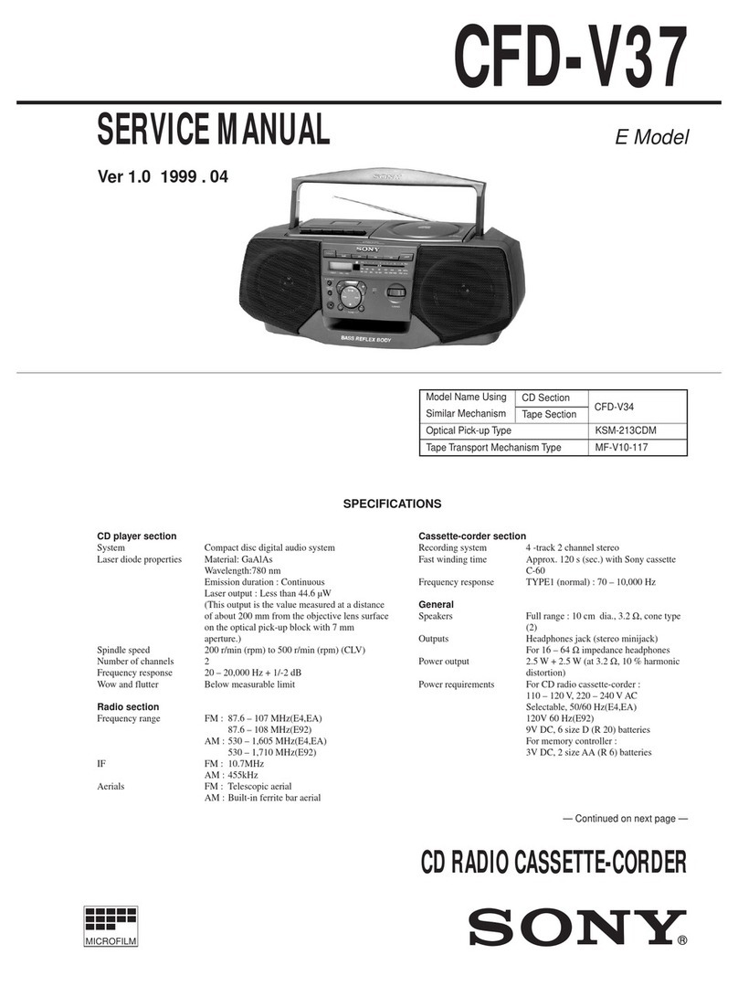 Sony CFD-V37 User manual