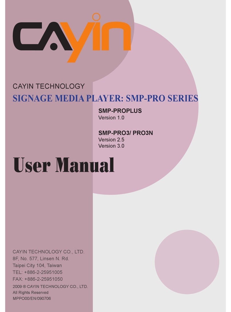 Cayin SMP-PROPLUS user manual