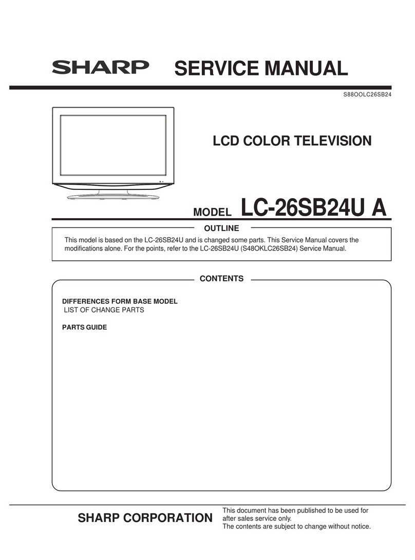 Sharp LC26SB24U - 26" LCD TV User manual