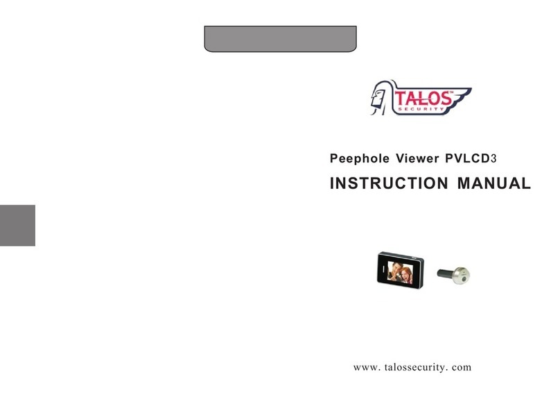 Talos Security Peephole Viewer PVLCD3 instruction manual