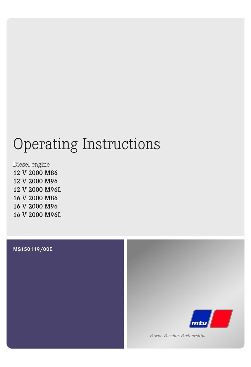 MTU 12 V 2000 M86 operating instructions