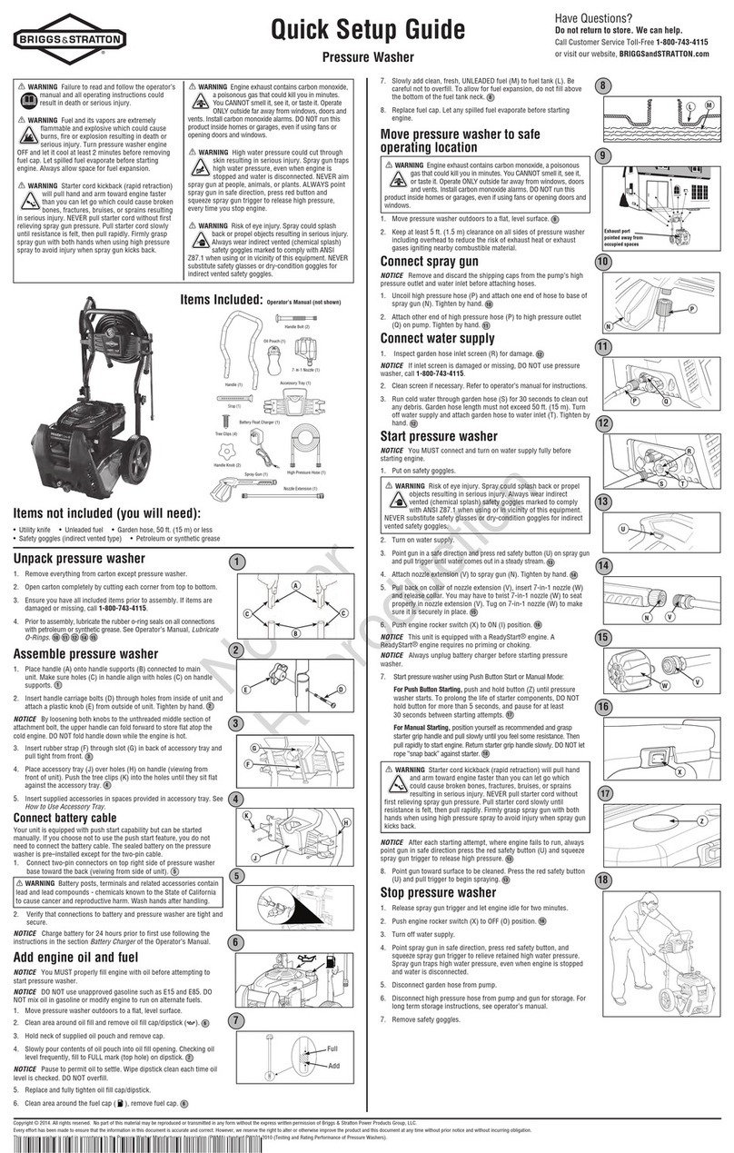 Briggs & Stratton 20570 User manual Briggs & Stratton 20570 User manual