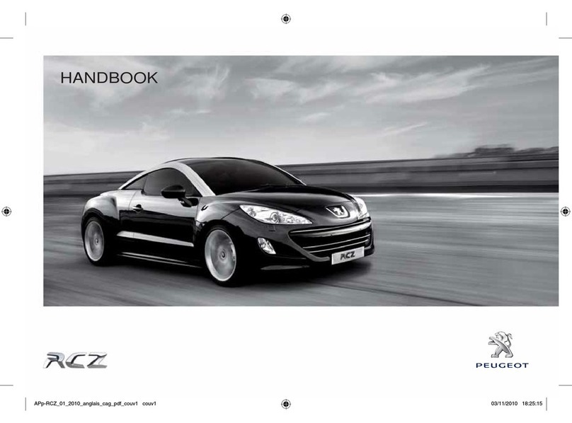 PEUGEOT RCZ User manual