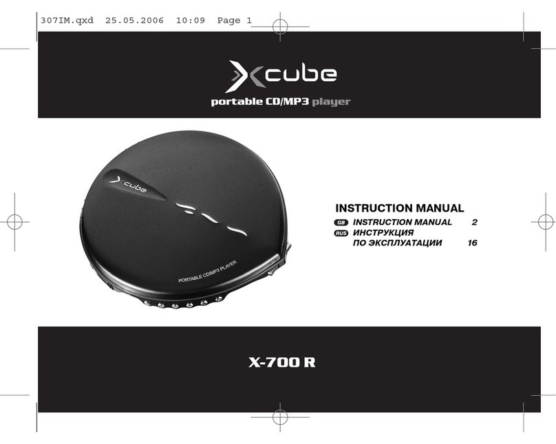 Xcube X-700 R instruction manual