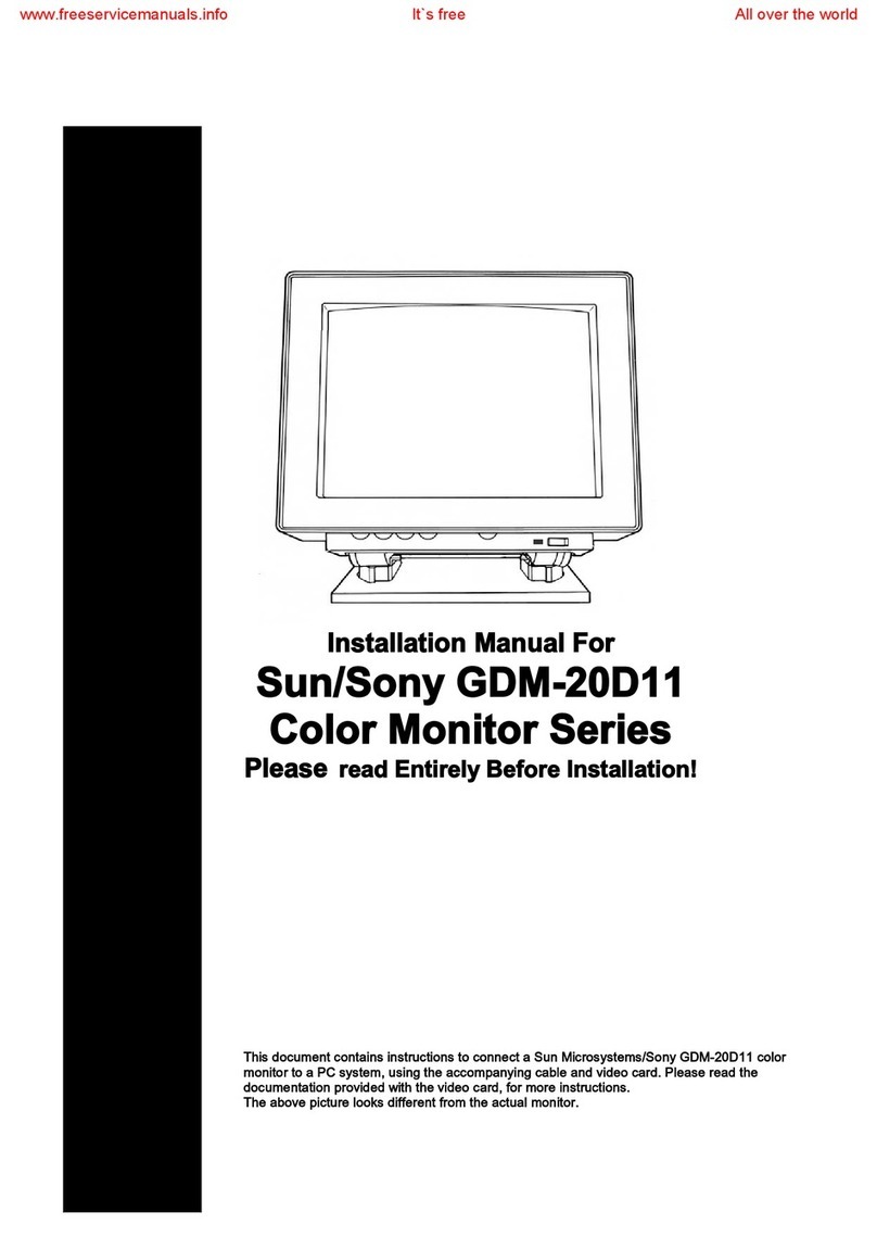 Sony Triniton GDM-20SHT User manual Sony Triniton GDM-20SHT User manual
