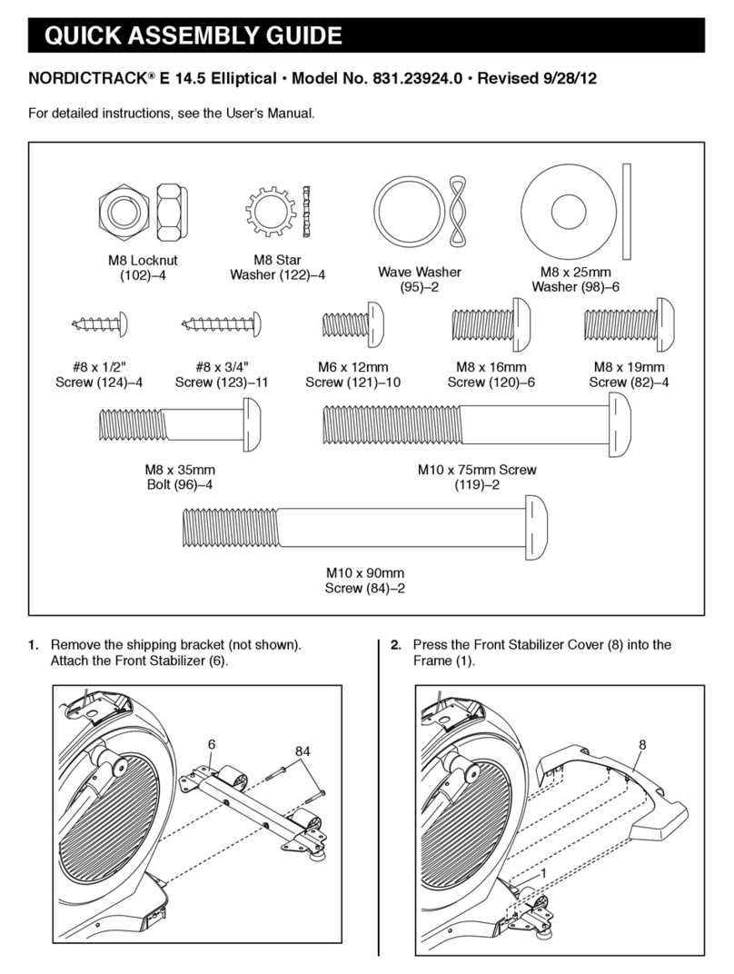 NordicTrack 831.23924.0 User manual