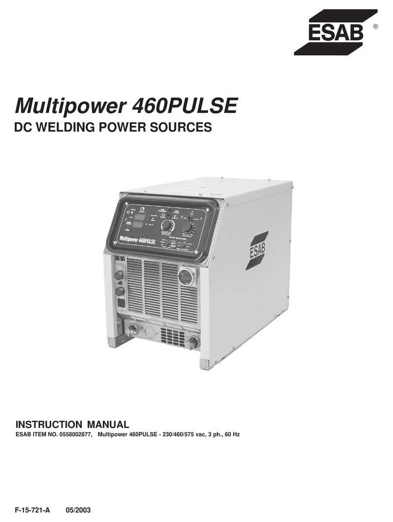 ESAB MultiPower 460 Pulse instruction manual