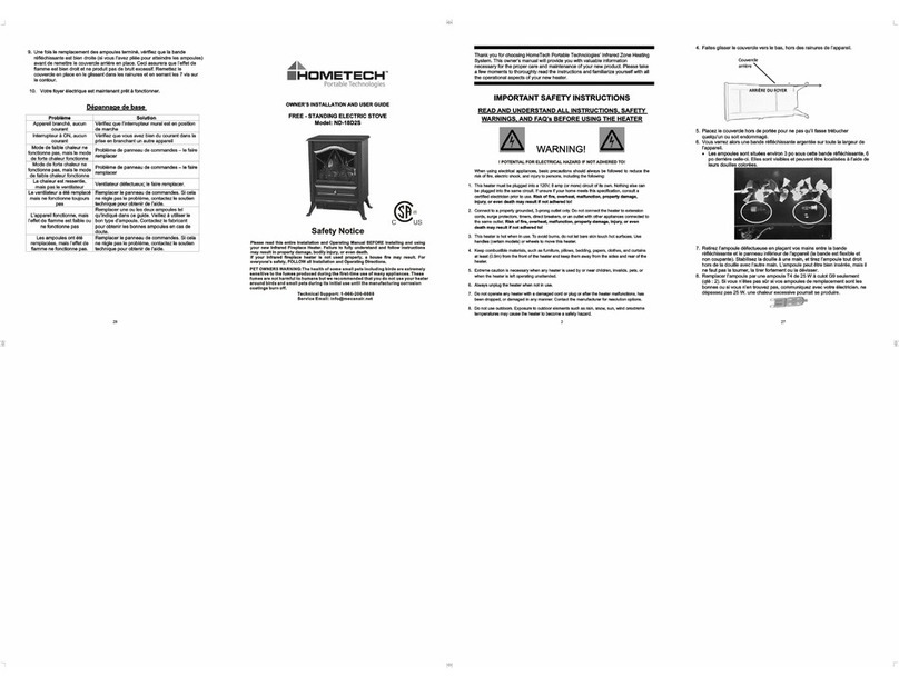HomeTech ND-18D2S Owners installation and user guide