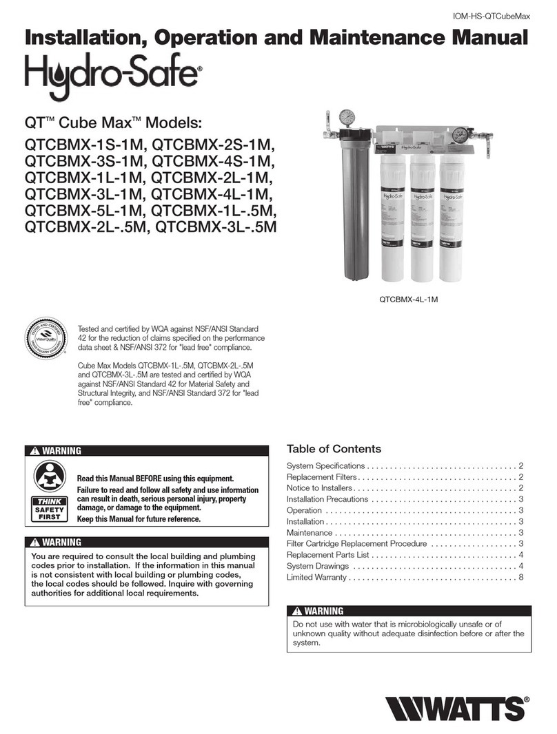 Watts QTCBMX-1S-1M User manual
