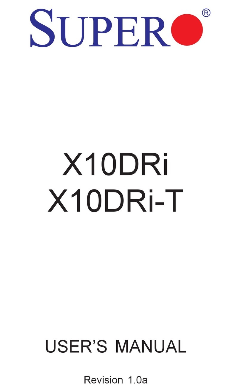 Supero X10DRi User manual Supero X10DRi User manual