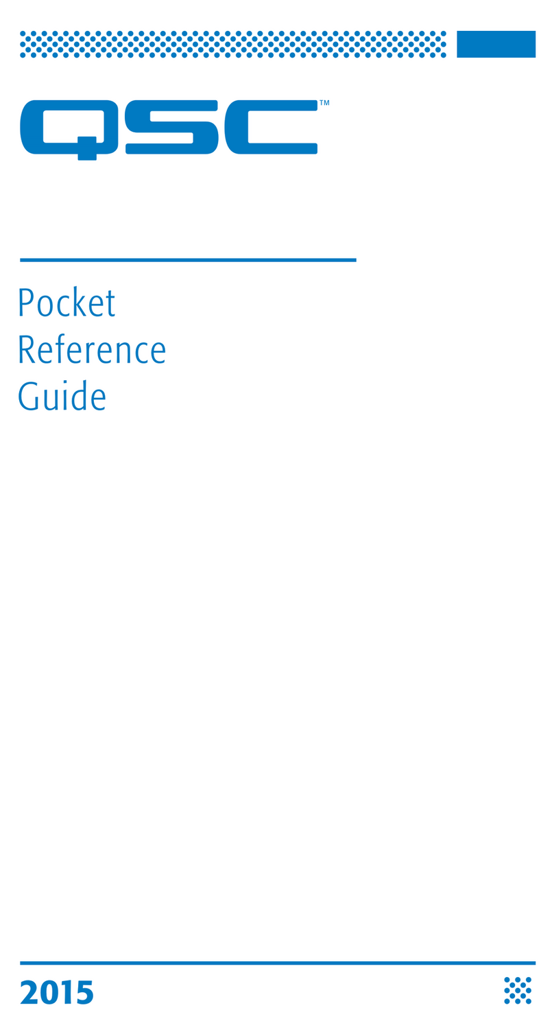 QSC TouchMix Pocket reference guide