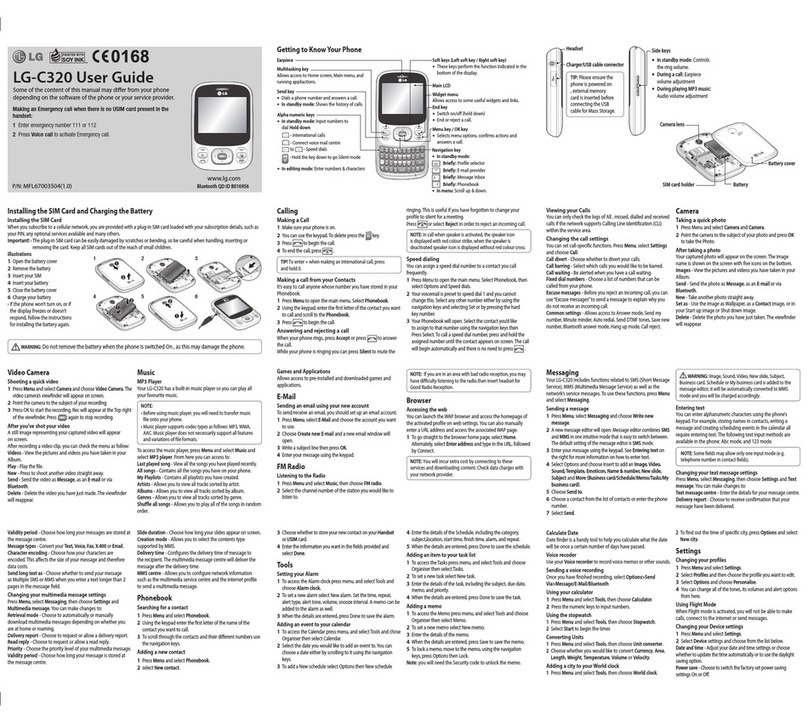 LG LG-C320 User manual