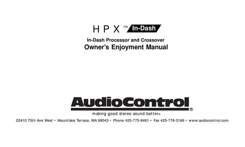 Audio Control HPX Owner's enjoyment manual