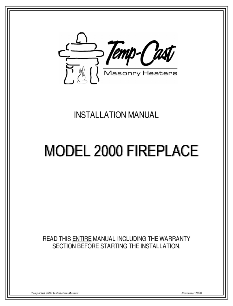 Temp-Cast 2000 installation manual Temp-Cast 2000 installation manual