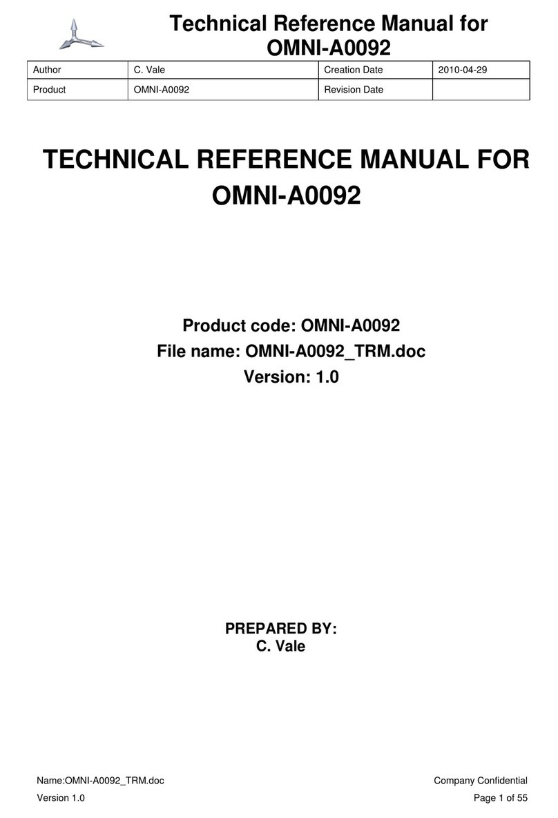Alaris OMNI-A0092 Technical reference manual