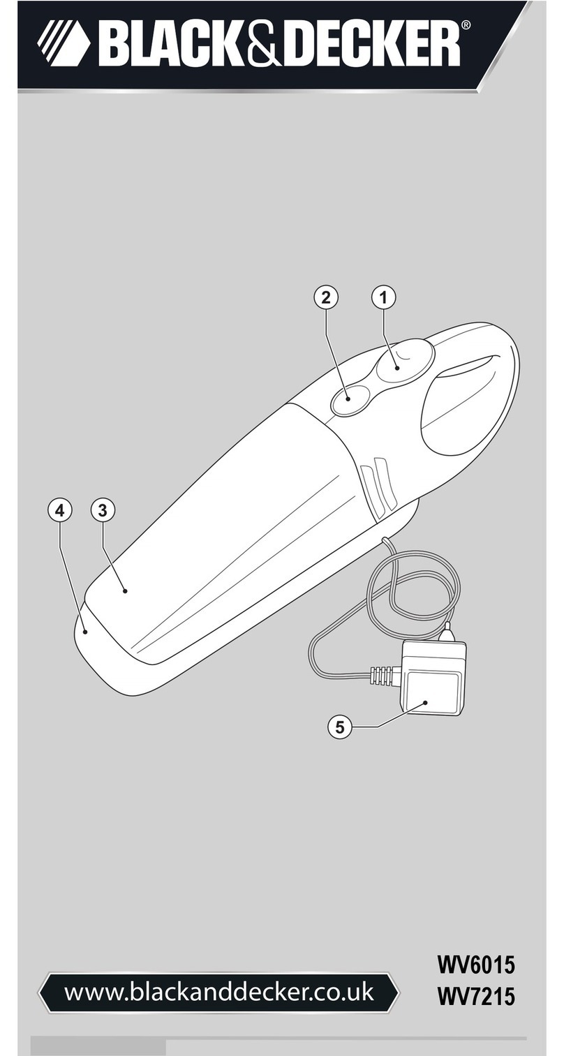 Black & Decker Dustbuster WV6015 Original instructions