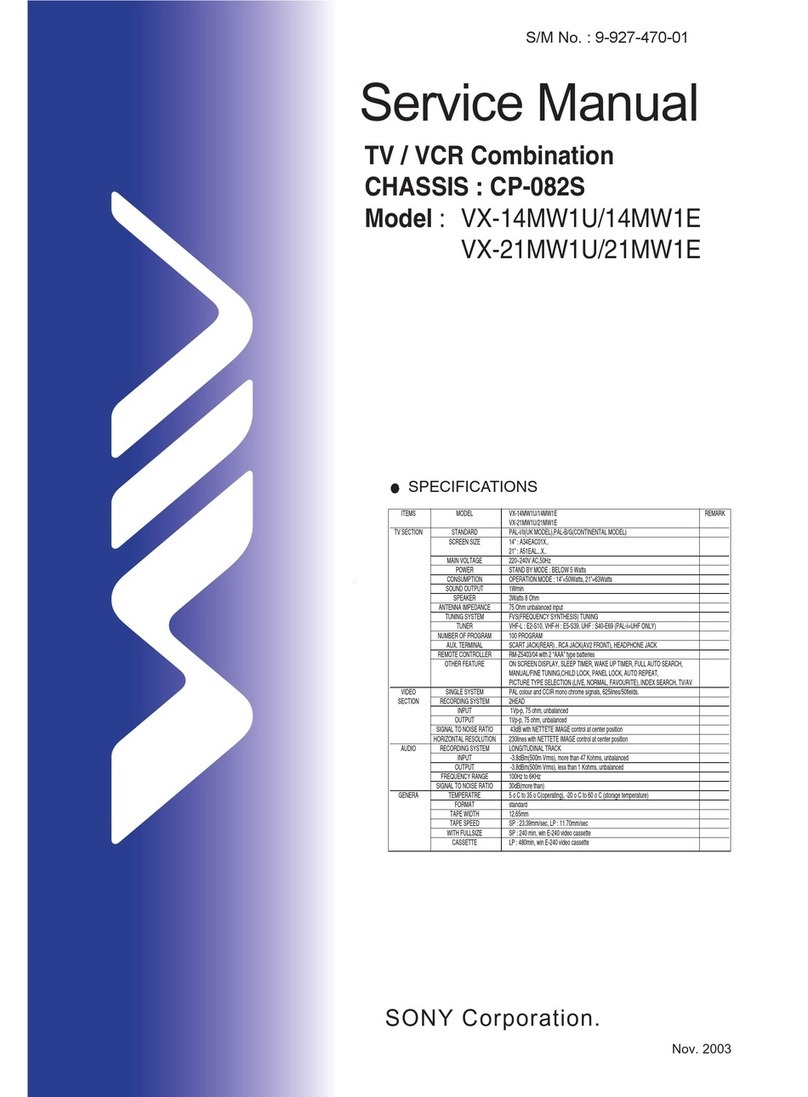Sony VX-14MW1U Service manual