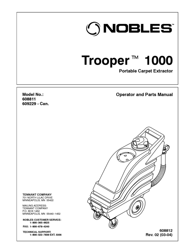 Nobles Trooper 1000 608811 Operator and parts manual