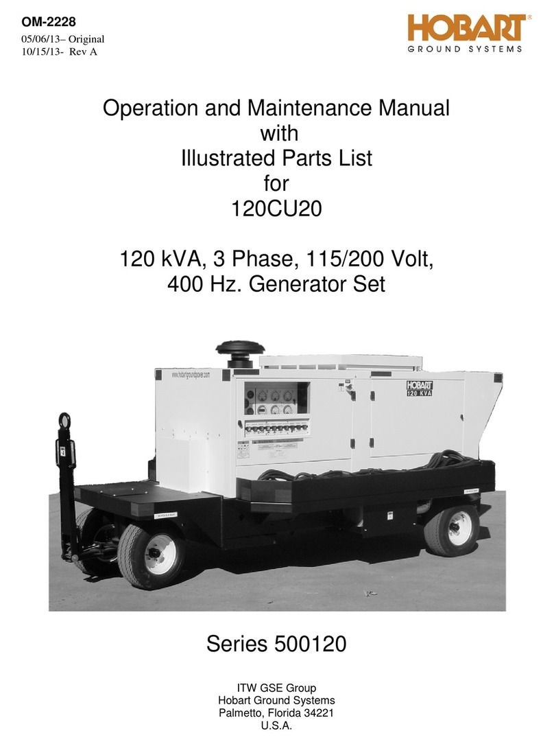 Hobart 120CU20 Setup guide