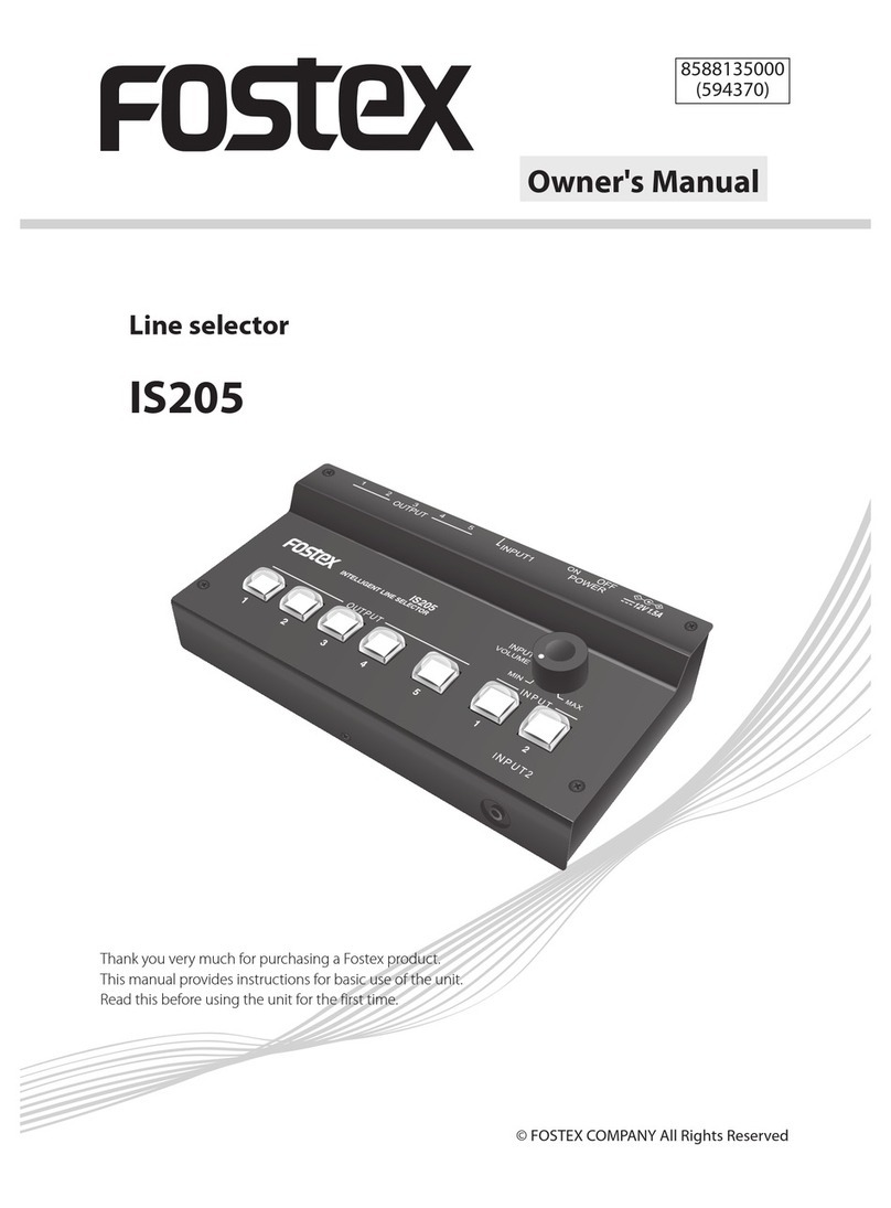 Fostex IS205 owner's manual