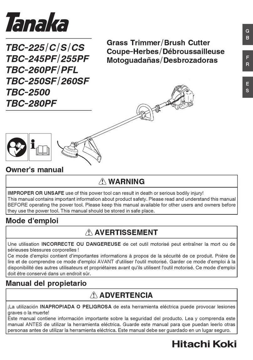 Tanaka TBC-225 User manual