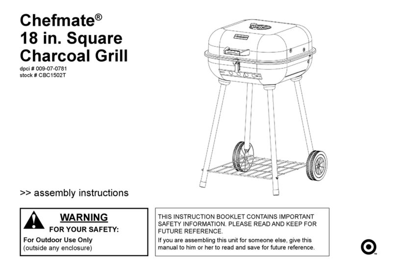 Chefmate CBC1502T Assembly instructions Chefmate CBC1502T Assembly instructions