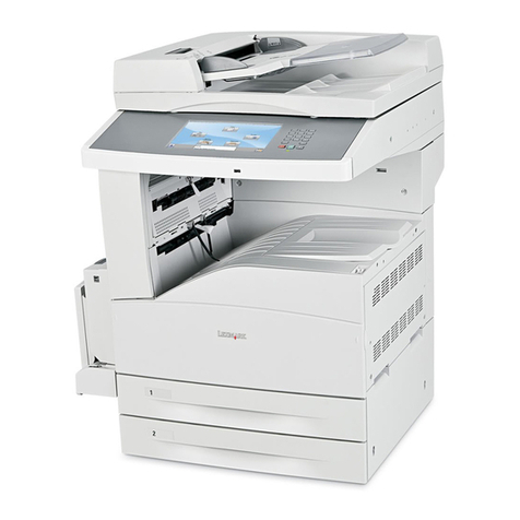 Lexmark X862de User manual
