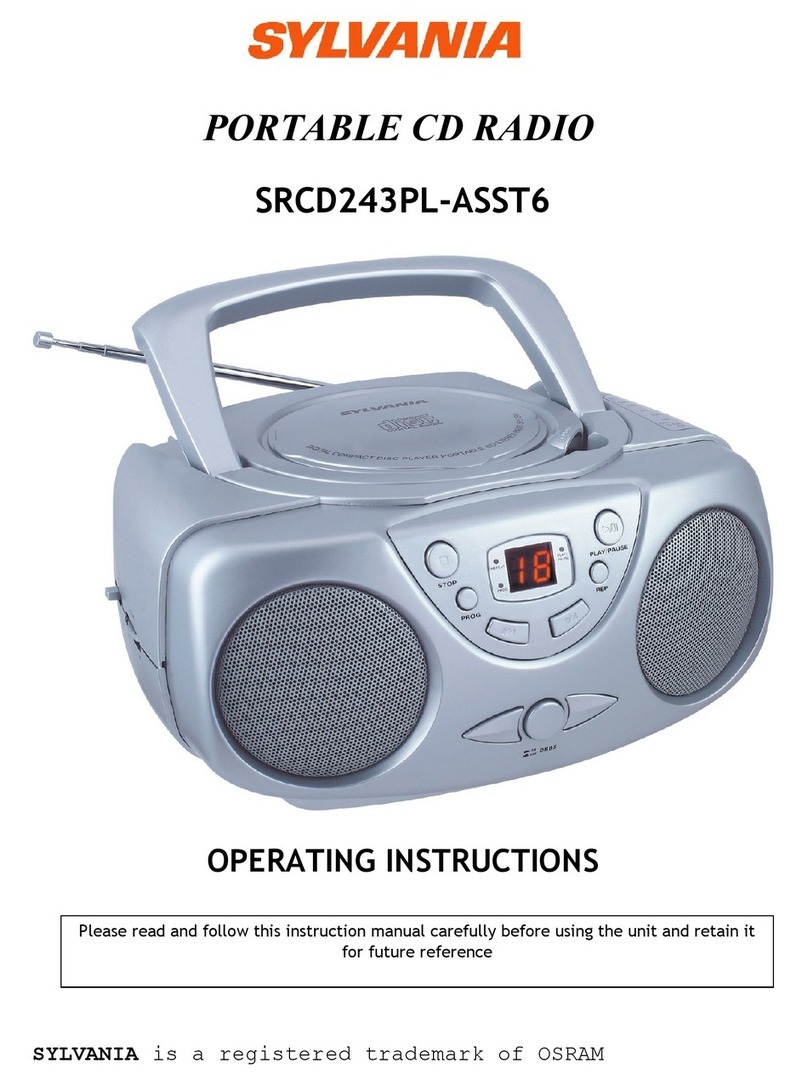 Sylvania SRCD243PL-ASST6 operating instructions