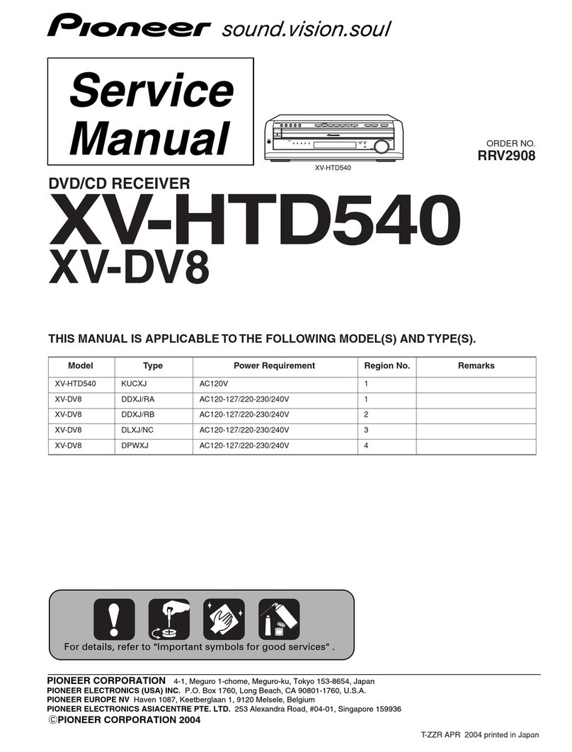 Pioneer XV-HTD540 User manual