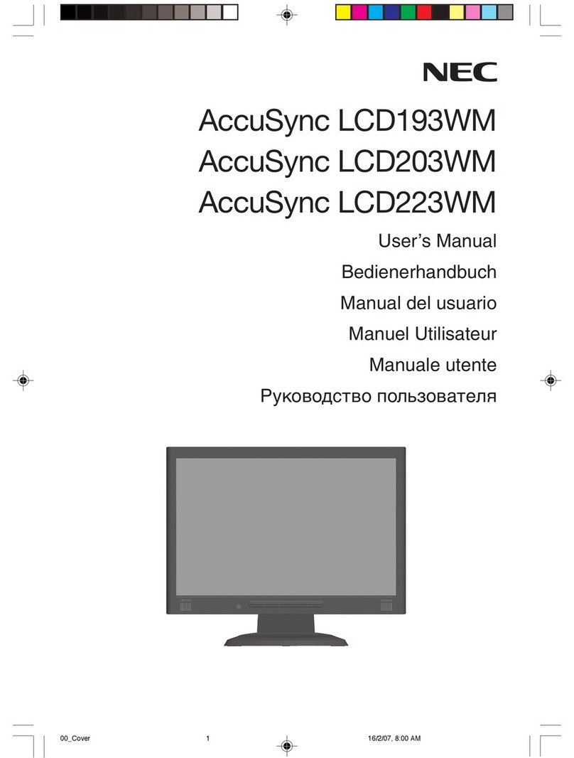 NEC AccuSync LCD193WM User manual