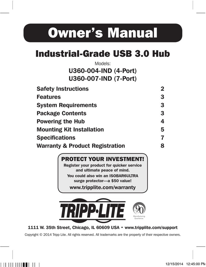 Tripp Lite U360-004-IND owner's manual
