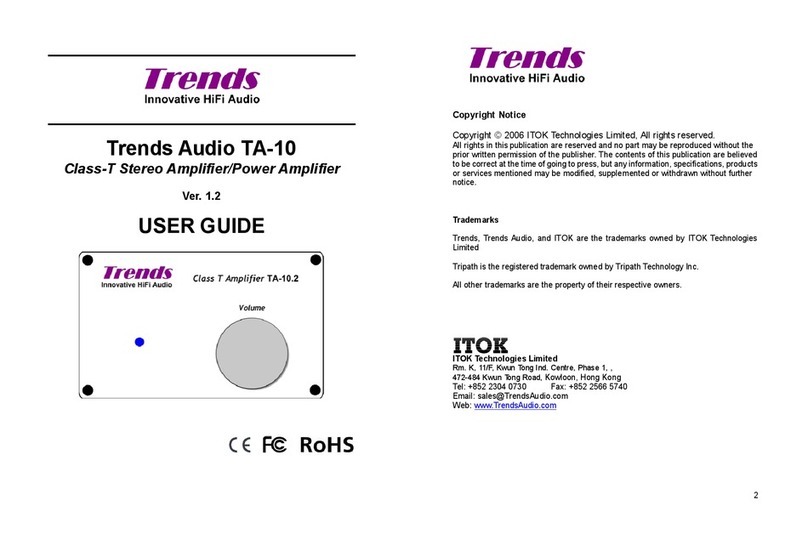 Trends Audio TA-10 User manual